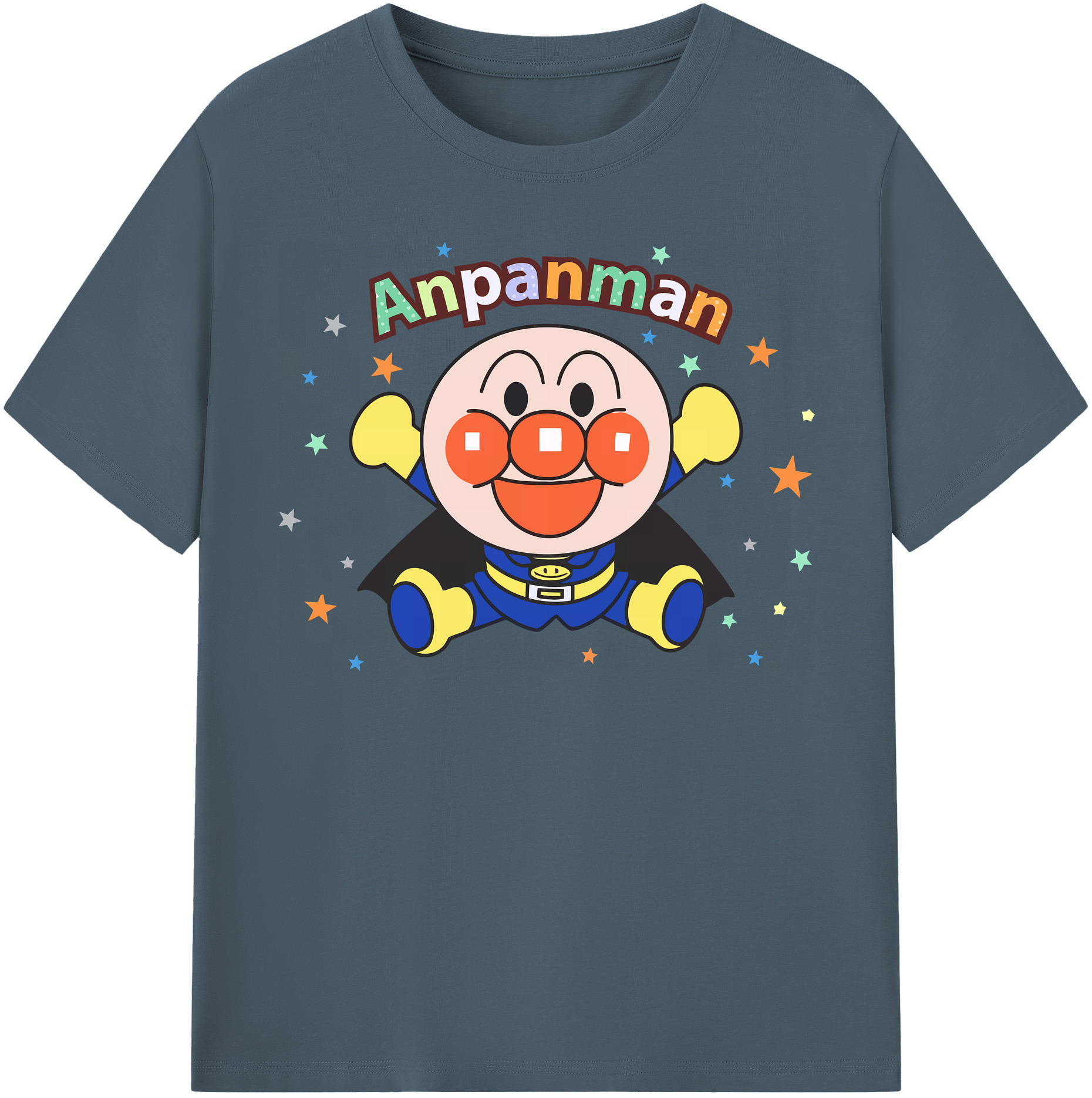 （画像用） アンパンマン Anpanman 綿100％半袖Tシャツ（フロントプリント）